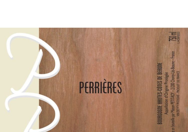 Petit-Roy Perrieres Hautes-Côtes de Beaune Rouge ‘22